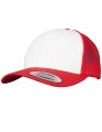 Truckers Cap Beechfield Retro Colored Front Rood-wit-Rood